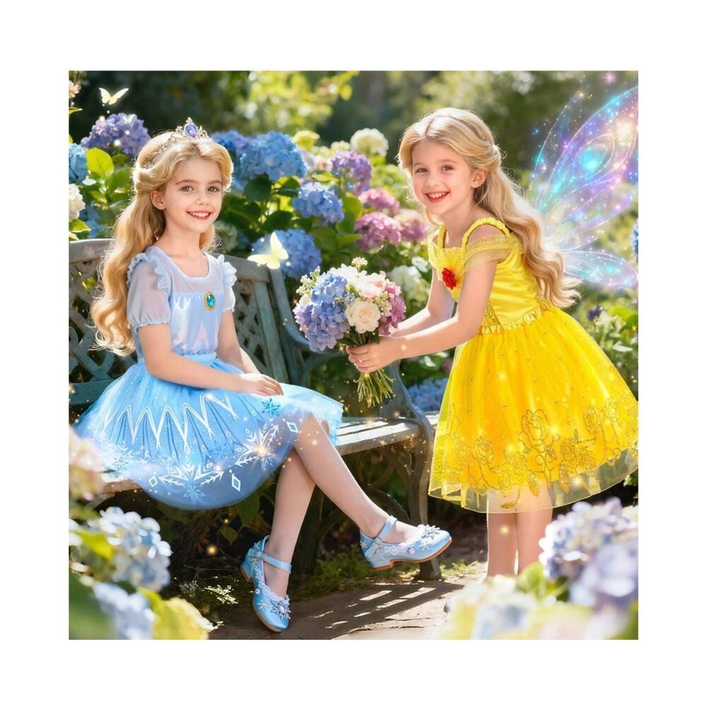 Princess Costumes for Girls, Princess Dress up Clothes for Girl 4-6Princess... - Picture 9 of 9
